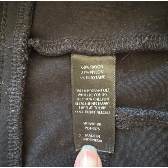 BetaBrand Womens Black Dress Slacks Pants Low Rise Size M Stretch Pull On - Picture 4 of 6